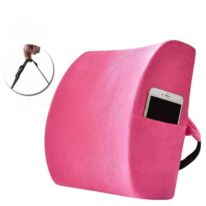 Crafteaze by Valari Lumbar Support Cushion with Pocket | Purple