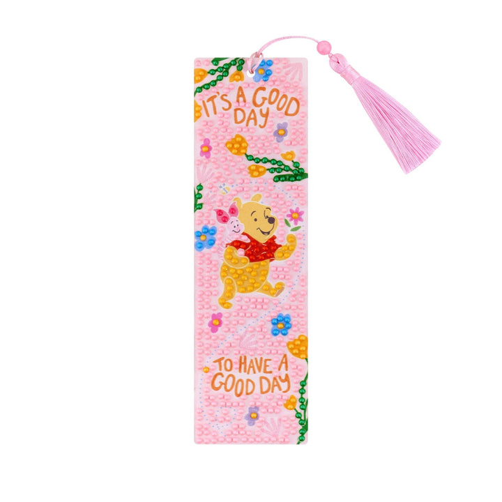 Diamond Art Club - Bookmarks – A Good Day with Pooh and Tigger (Set of 2): Round with 16 Colors including 6 Fairy Dust Diamonds / 1,105 / 2" x 7" (5cm x 17.8cm) - Pisgah Needleworks