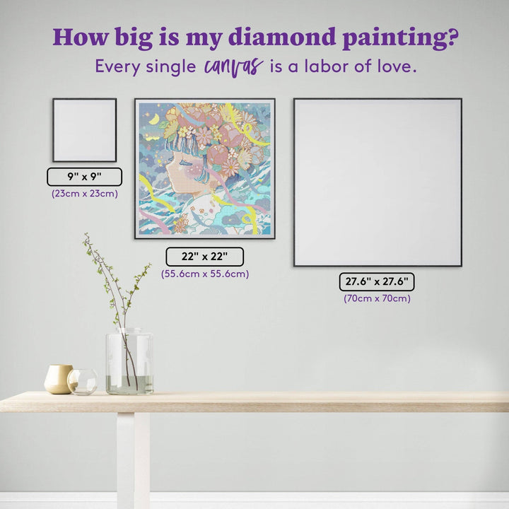 Diamond Art Club - Carnival: Round with 38 Colors including 2 ABs and 1 Iridescent Diamond and 3 Fairy Dust Diamonds / 40,804 / 22" x 22" (55.6cm x 55.6cm) - Pisgah Needleworks