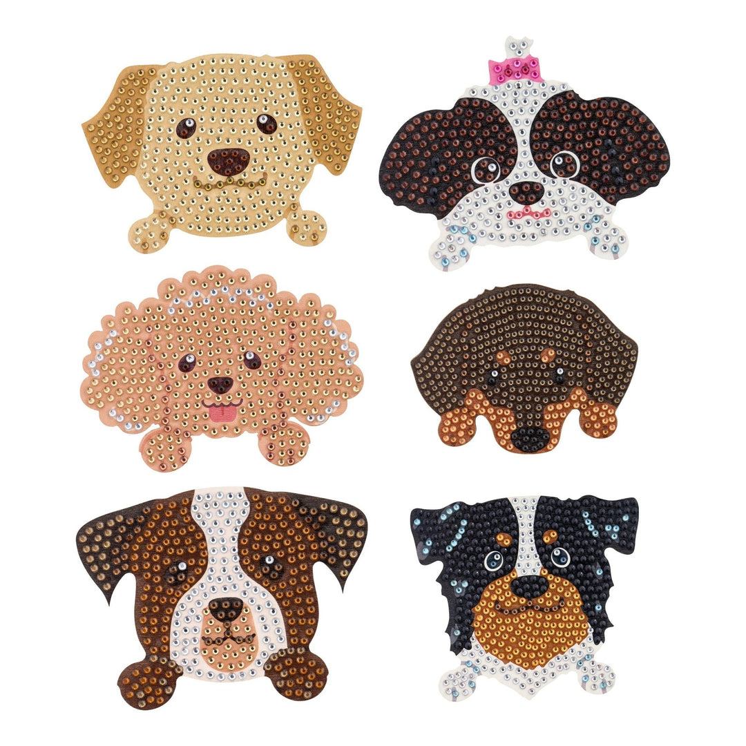 Diamond Art Club® Dogs Diamond Painting Coaster Set - Pisgah Needleworks