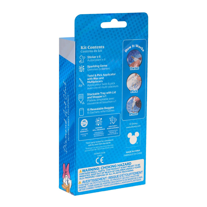 Diamond Art Club - Easy Gems™ Stickers - Mickey and Friends™ (Set of 6): Round with 9 Colors including 9 Iridescent Diamonds / 206 / Approx. 2" (5cm) - Pisgah Needleworks