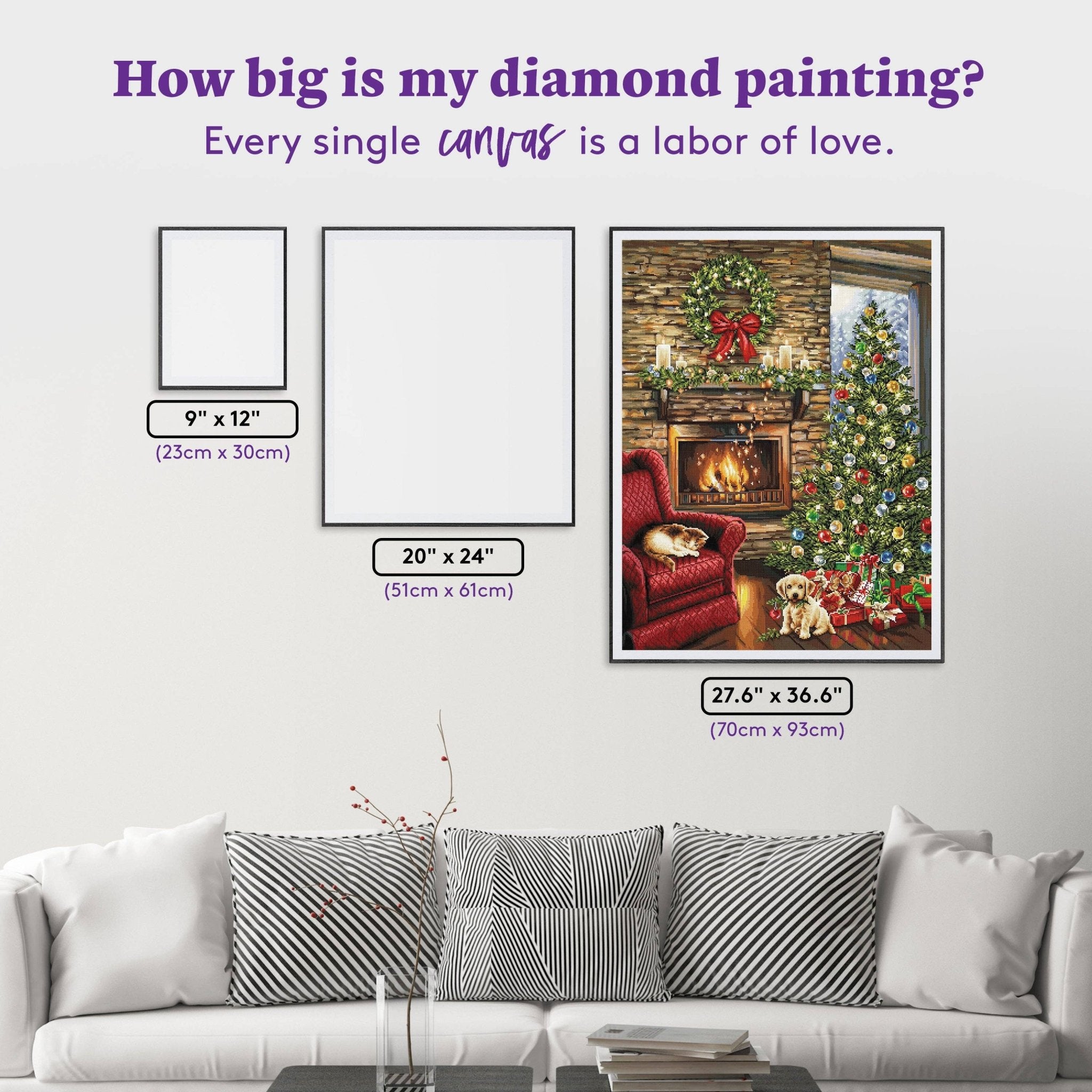 Fireside Christmas Diamond Painting | Diamond Art Club – Pisgah
