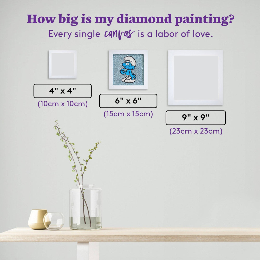 Diamond Art Club - Frameables™ - Brainy: Round with 6 Colors including 3 Iridescent Diamonds / 2,478 / 6" x 6" (15cm x 15cm) - Pisgah Needleworks