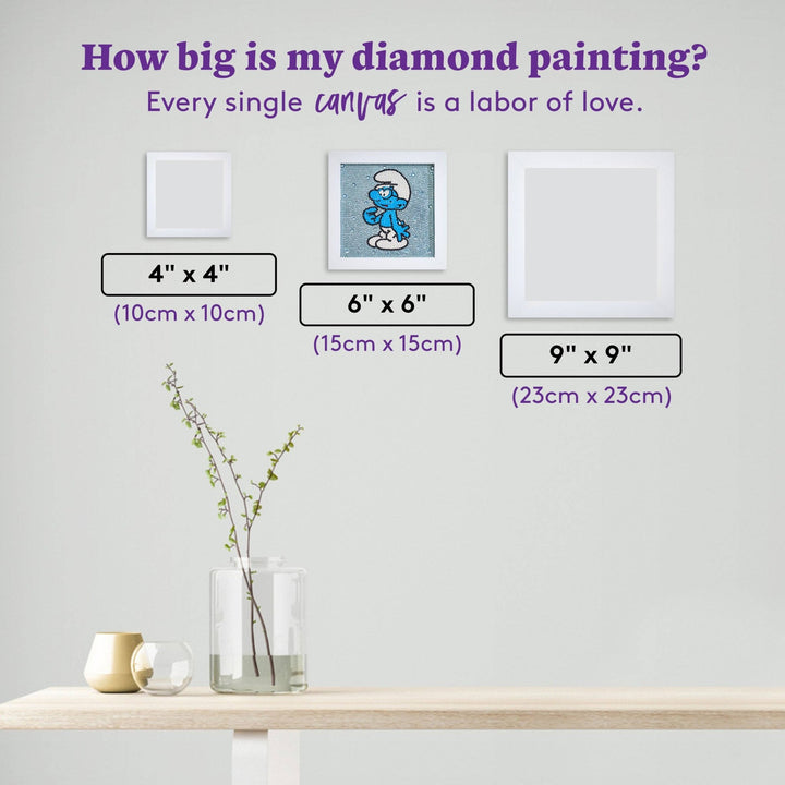 Diamond Art Club - Frameables™ - Brainy: Round with 6 Colors including 3 Iridescent Diamonds / 2,478 / 6" x 6" (15cm x 15cm) - Pisgah Needleworks