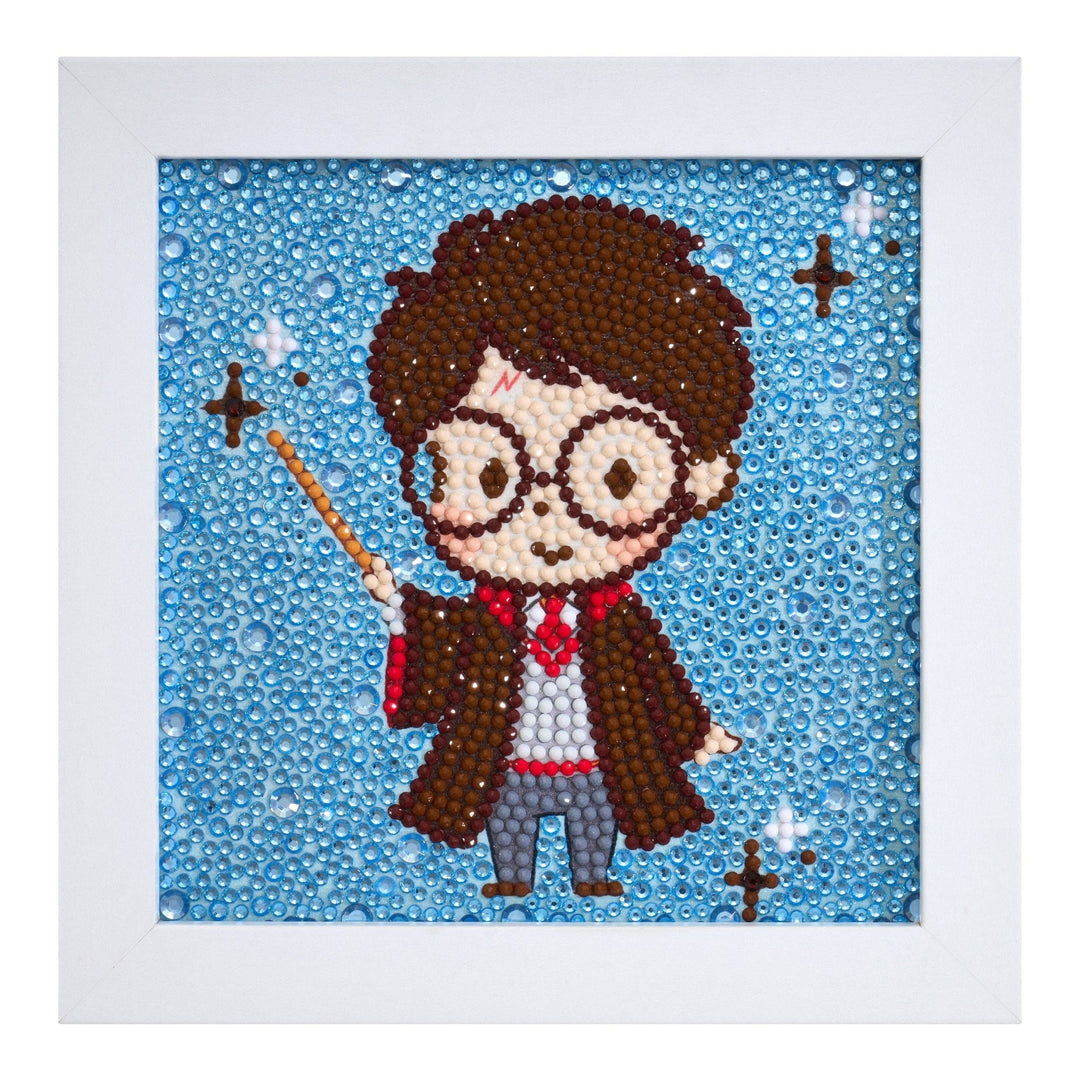 Diamond Art Club - Frameables™ - Enchanting Harry: Round With 13 Colors Including 4 Iridescent Diamonds / 2,160 / 6" x 6" (15cm x 15cm) - Pisgah Needleworks