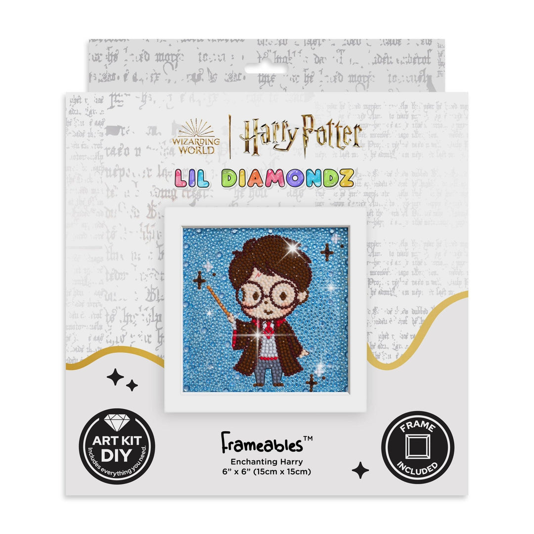 Diamond Art Club - Frameables™ - Enchanting Harry: Round With 13 Colors Including 4 Iridescent Diamonds / 2,160 / 6" x 6" (15cm x 15cm) - Pisgah Needleworks