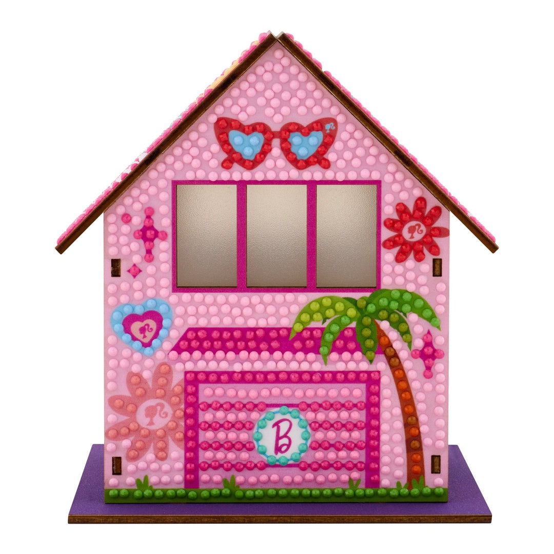 Diamond Art Club - Gem House - Barbie’s Villa: Round with 24 Colors / 2,590 / 5.5" x 4.1" x 3.1" (14 x 10.5 x 8cm) - Pisgah Needleworks