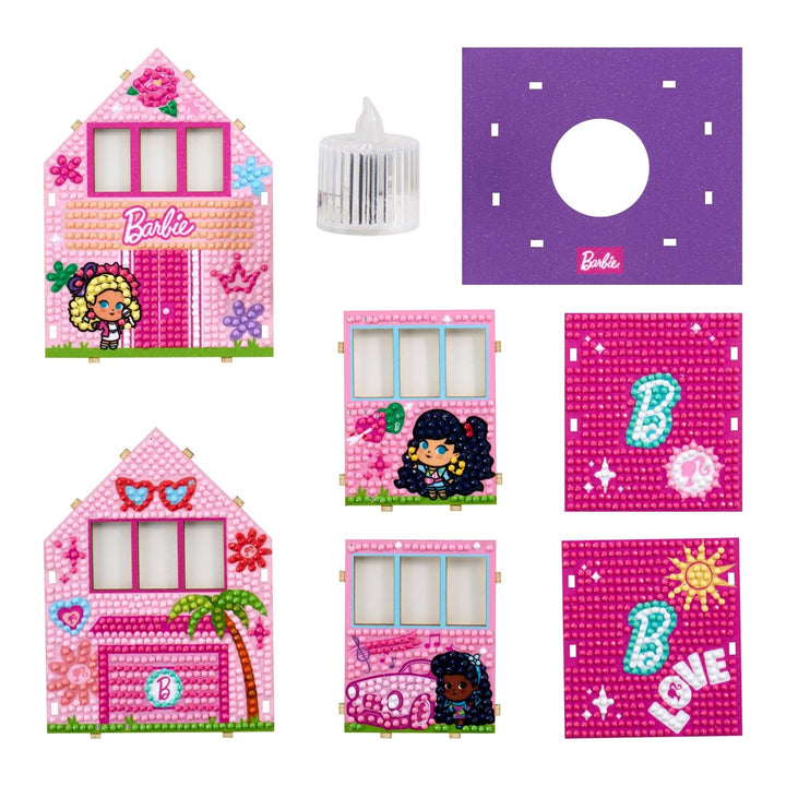 Diamond Art Club - Gem House - Barbie’s Villa: Round with 24 Colors / 2,590 / 5.5" x 4.1" x 3.1" (14 x 10.5 x 8cm) - Pisgah Needleworks