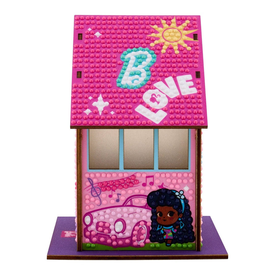 Diamond Art Club - Gem House - Barbie’s Villa: Round with 24 Colors / 2,590 / 5.5" x 4.1" x 3.1" (14 x 10.5 x 8cm) - Pisgah Needleworks