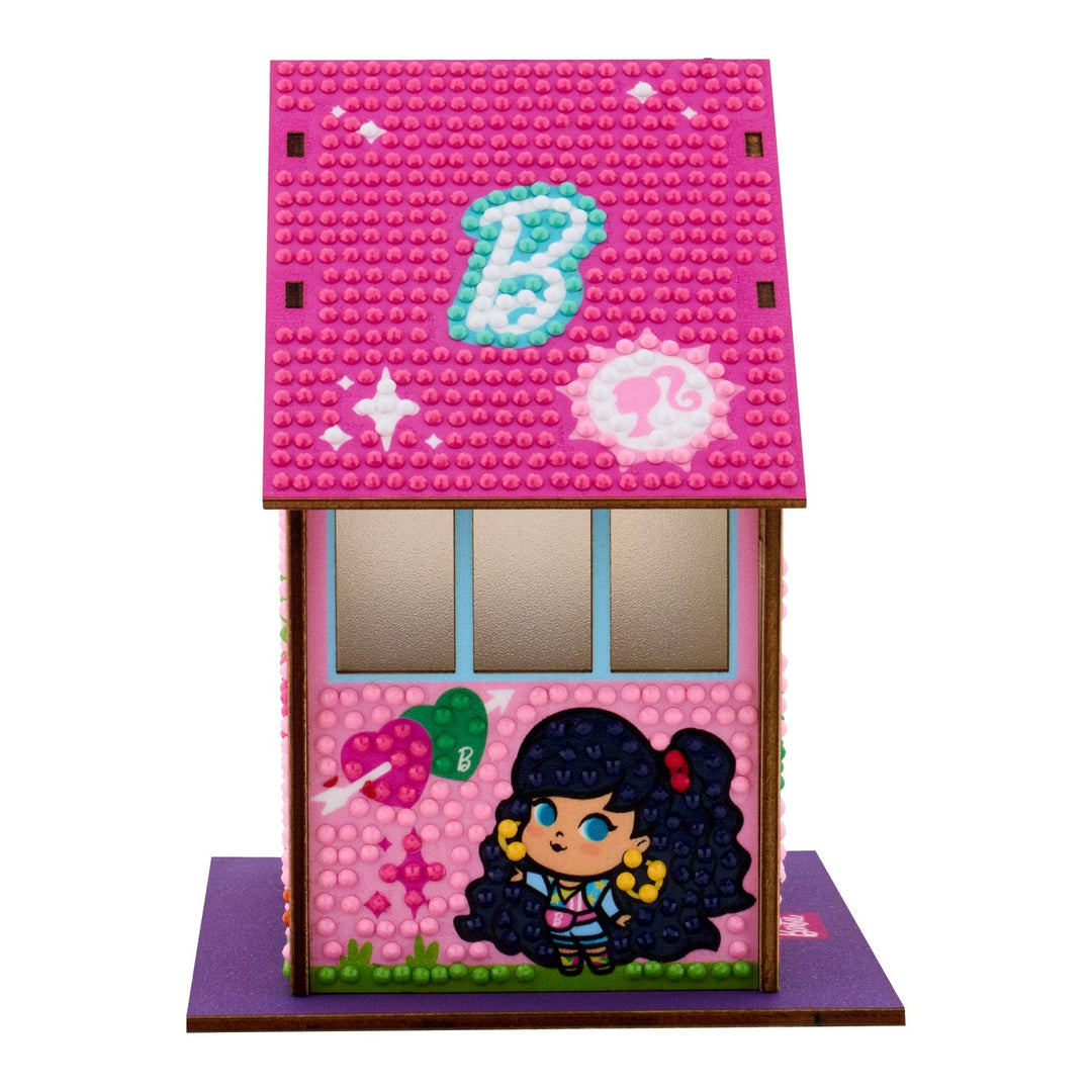 Diamond Art Club - Gem House - Barbie’s Villa: Round with 24 Colors / 2,590 / 5.5" x 4.1" x 3.1" (14 x 10.5 x 8cm) - Pisgah Needleworks