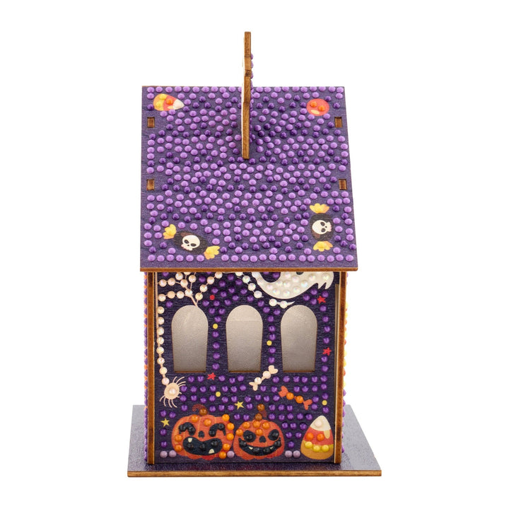 Diamond Art Club Gem House Pumpkin Glow Manor Diamond Painting Kit - Pisgah Needleworks