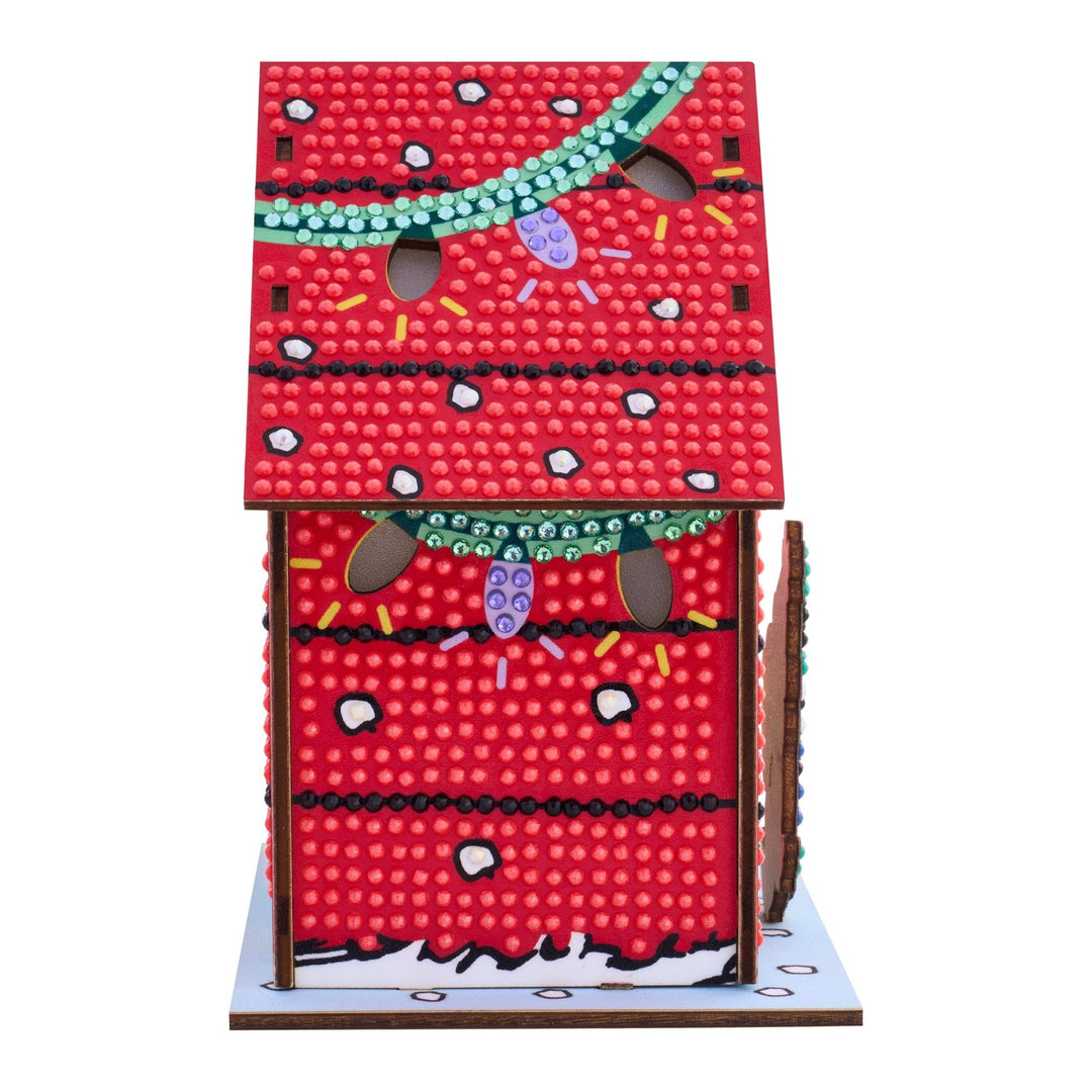Diamond Art Club – Gem House: The Peanuts Holiday 3D Snoopy Diamond Painting Model (Round Drill, 5.4" x 4.9" x 3") - Pisgah Needleworks