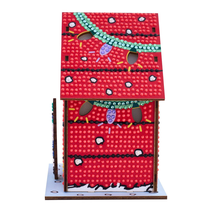 Diamond Art Club – Gem House: The Peanuts Holiday 3D Snoopy Diamond Painting Model (Round Drill, 5.4" x 4.9" x 3") - Pisgah Needleworks
