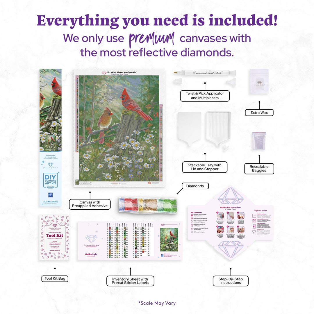 Diamond Art Club Golden Light Diamond Painting Kit - Pisgah Needleworks