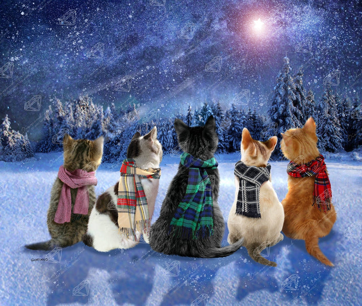 Diamond Art Club Kitten Wishes Diamond Painting Kit - Pisgah Needleworks