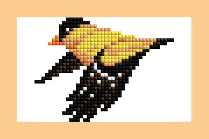 Diamond Art Club - Mini Dazzles™ - Birds: Square With 17 Colors Including 1 AB and 16 Fairy Dust Diamonds / 2,947 / 4" x 6" (10.2cm x 15.2cm) - Pisgah Needleworks