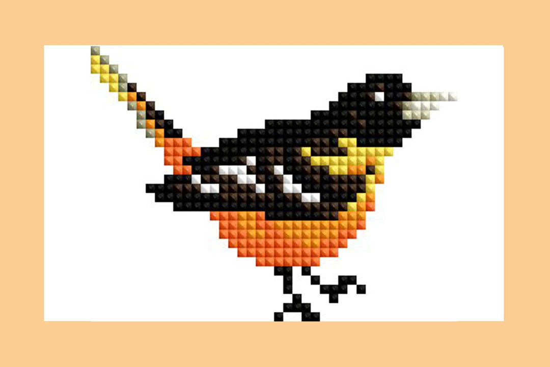 Diamond Art Club - Mini Dazzles™ - Birds: Square With 17 Colors Including 1 AB and 16 Fairy Dust Diamonds / 2,947 / 4" x 6" (10.2cm x 15.2cm) - Pisgah Needleworks