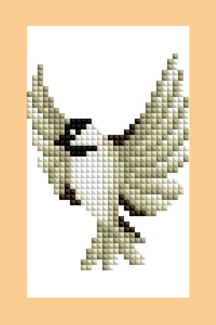 Diamond Art Club - Mini Dazzles™ - Birds: Square With 17 Colors Including 1 AB and 16 Fairy Dust Diamonds / 2,947 / 4" x 6" (10.2cm x 15.2cm) - Pisgah Needleworks