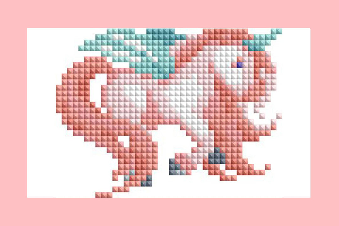 Diamond Art Club - Mini Dazzles™ - Magical Ponies: Square With 18 Colors Including 2 ABs and 16 Fairy Dust Diamonds / 4,079 / 4" x 6" (10.2cm x 15.2cm) - Pisgah Needleworks