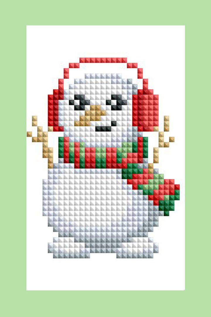 Diamond Art Club - Mini Dazzles™ - Winter: Square With 16 Colors Including 1 AB and 15 Fairy Dust Diamonds / 3,791 / 4" x 6" (10.2cm x 15.2cm) - Pisgah Needleworks