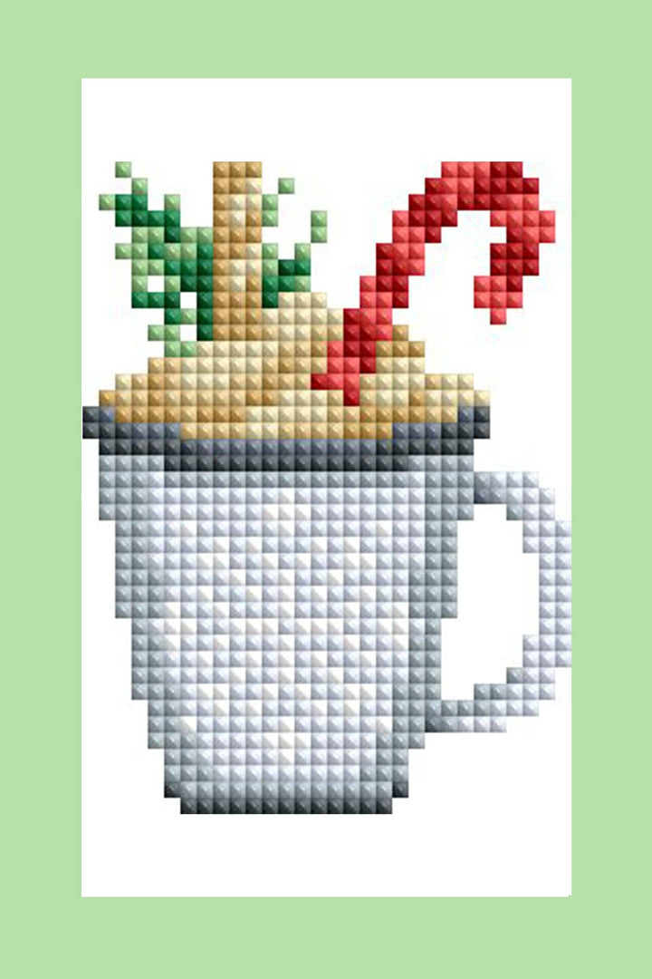 Diamond Art Club - Mini Dazzles™ - Winter: Square With 16 Colors Including 1 AB and 15 Fairy Dust Diamonds / 3,791 / 4" x 6" (10.2cm x 15.2cm) - Pisgah Needleworks