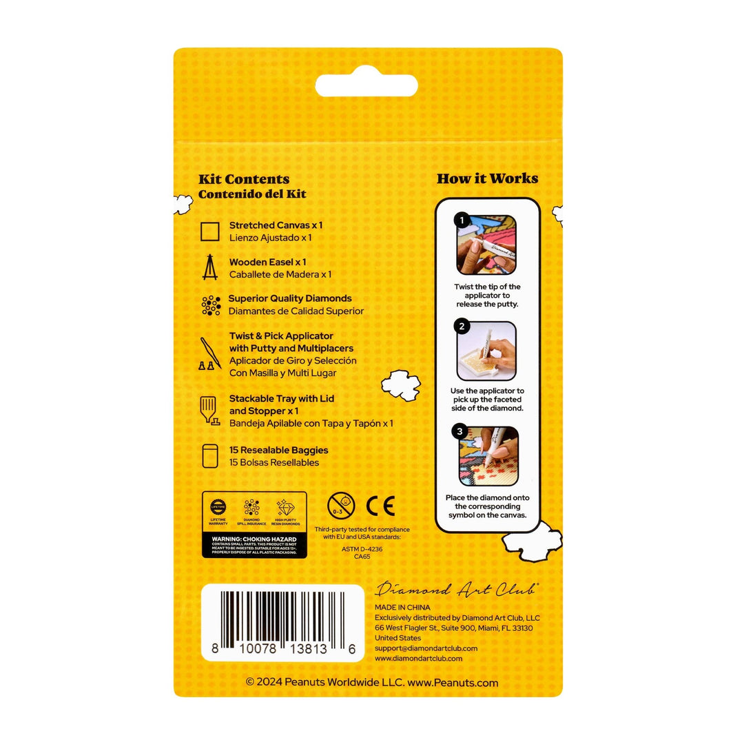 Diamond Art Club Mini Easels™ I'm Proud of Me (Snoopy™) Diamond Painting Kit - Pisgah Needleworks