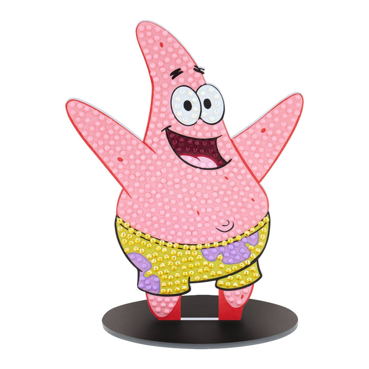 Diamond Art Club - Sparkle Pals™ - Big Mood Patrick: Round with 6 Colors Including 2 ABs and 1 Fairy Dust Diamond / 565 / 4.0" x 5.5" (10.4cm x 14.1cm) - Pisgah Needleworks