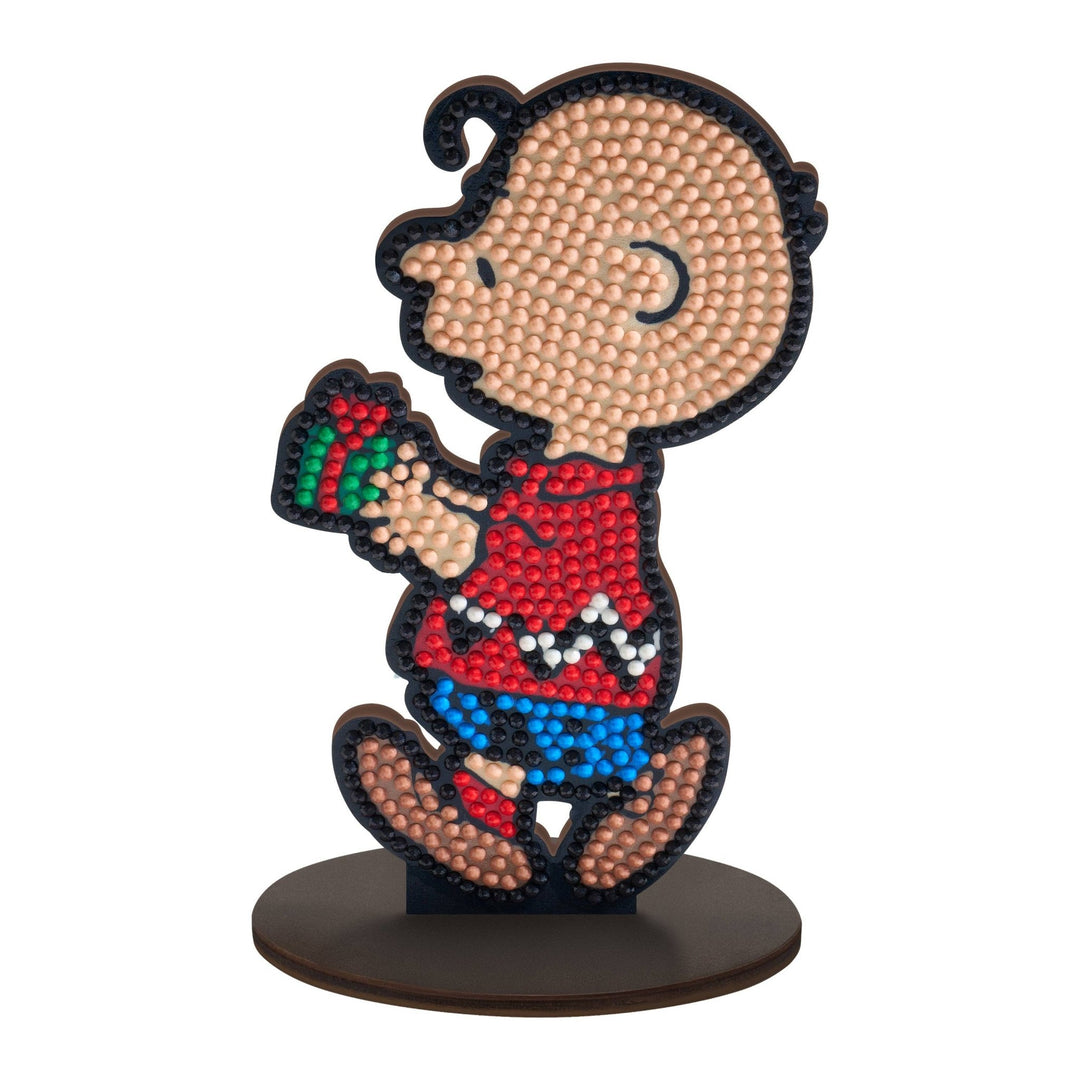 Diamond Art Club Sparkle Pals™ Charlie Brown™ Gift Diamond Painting Kit - Pisgah Needleworks