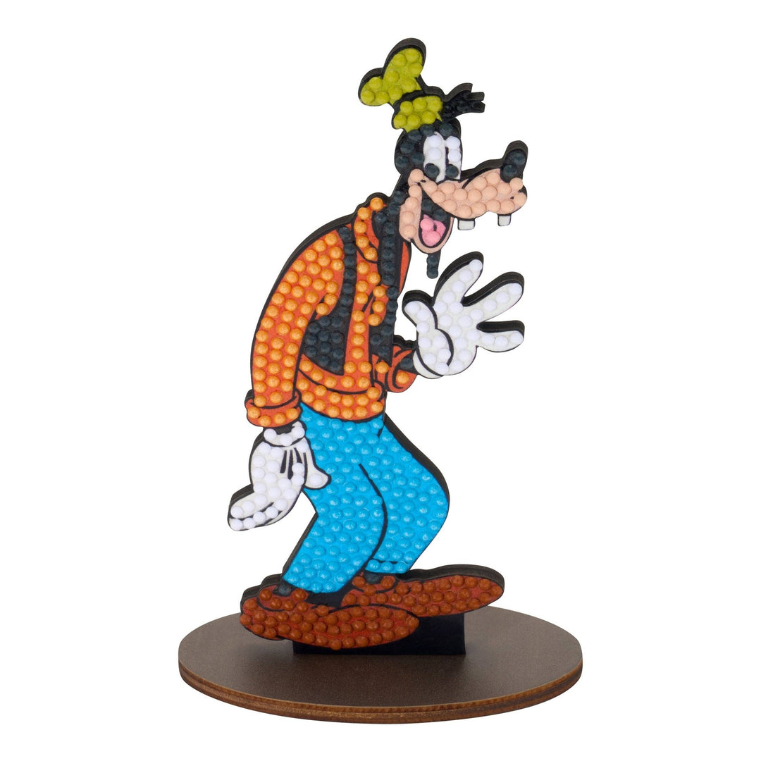 Diamond Art Club - Sparkle Pals™ - Goofy: Round with 9 Colors including 3 Fairy Dust Diamonds / 397 / 5.8" x 2.6" (14.7cm x 6.5cm) - Pisgah Needleworks