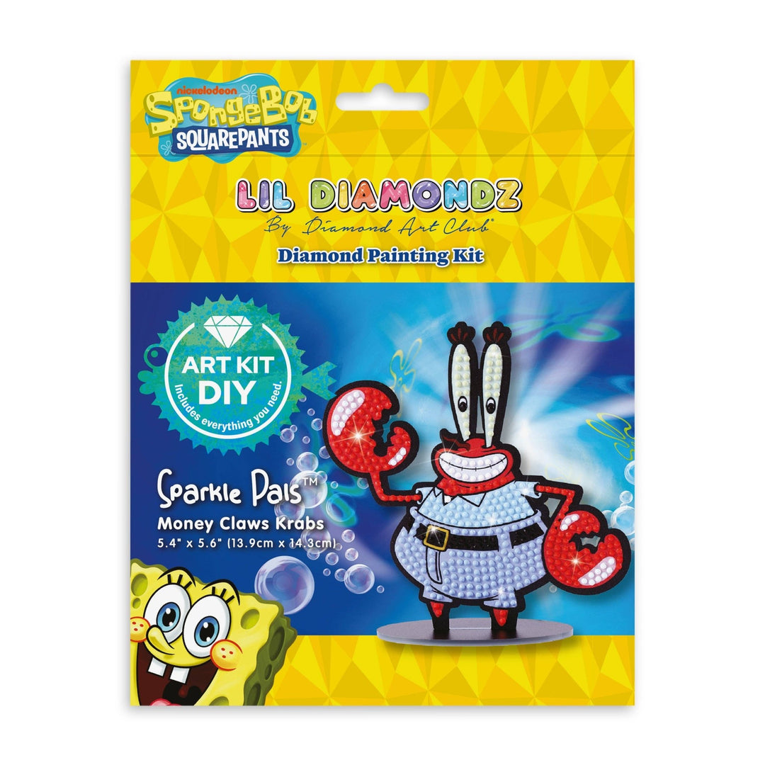 Diamond Art Club - Sparkle Pals™ - Money Claws Krabs: Round with 7 Colors / 424 / 5.4" x 5.6" (13.9cm x 14.3cm) - Pisgah Needleworks