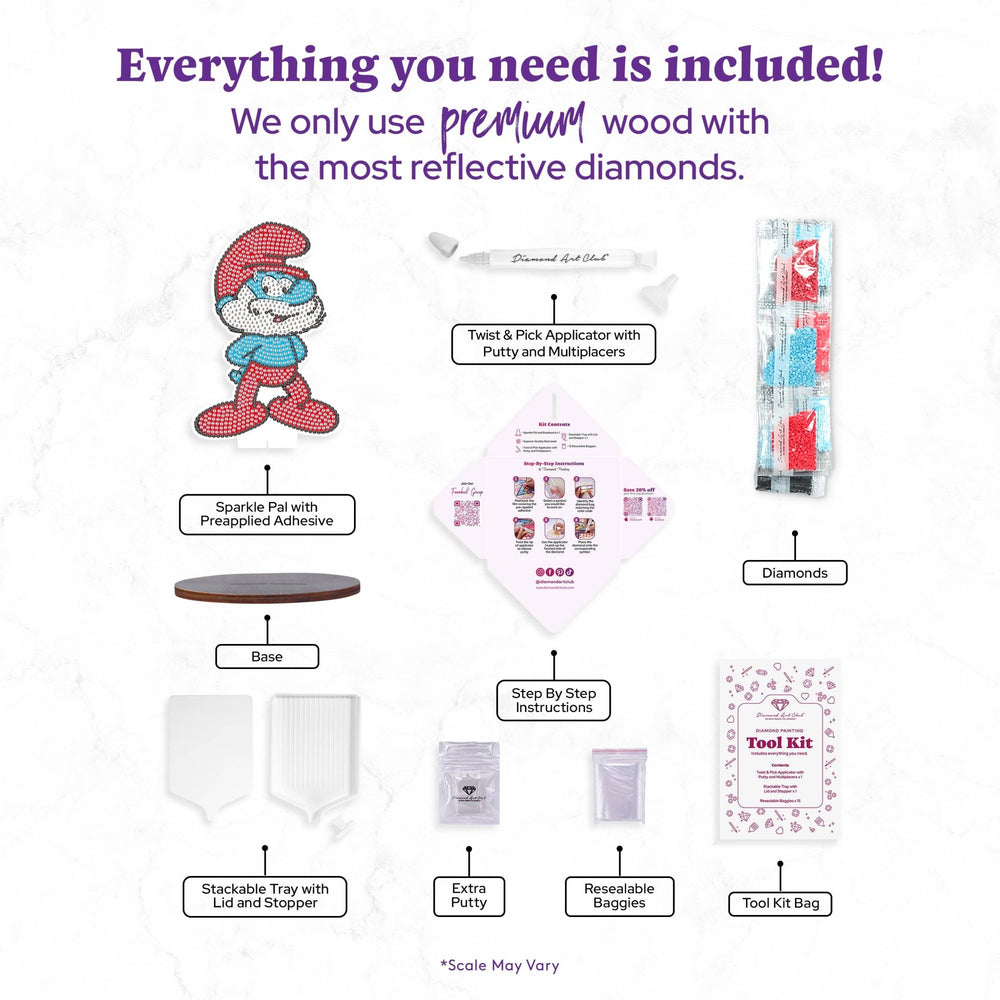 Diamond Art Club – Sparkle Pals™ - Papa Smurf™ - Pisgah Needleworks