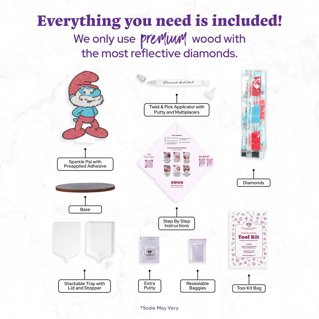 Diamond Art Club – Sparkle Pals™ - Papa Smurf™ - Pisgah Needleworks