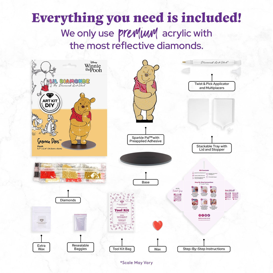 Diamond Art Club – Sparkle Pals™ - Pooh™ - Pisgah Needleworks
