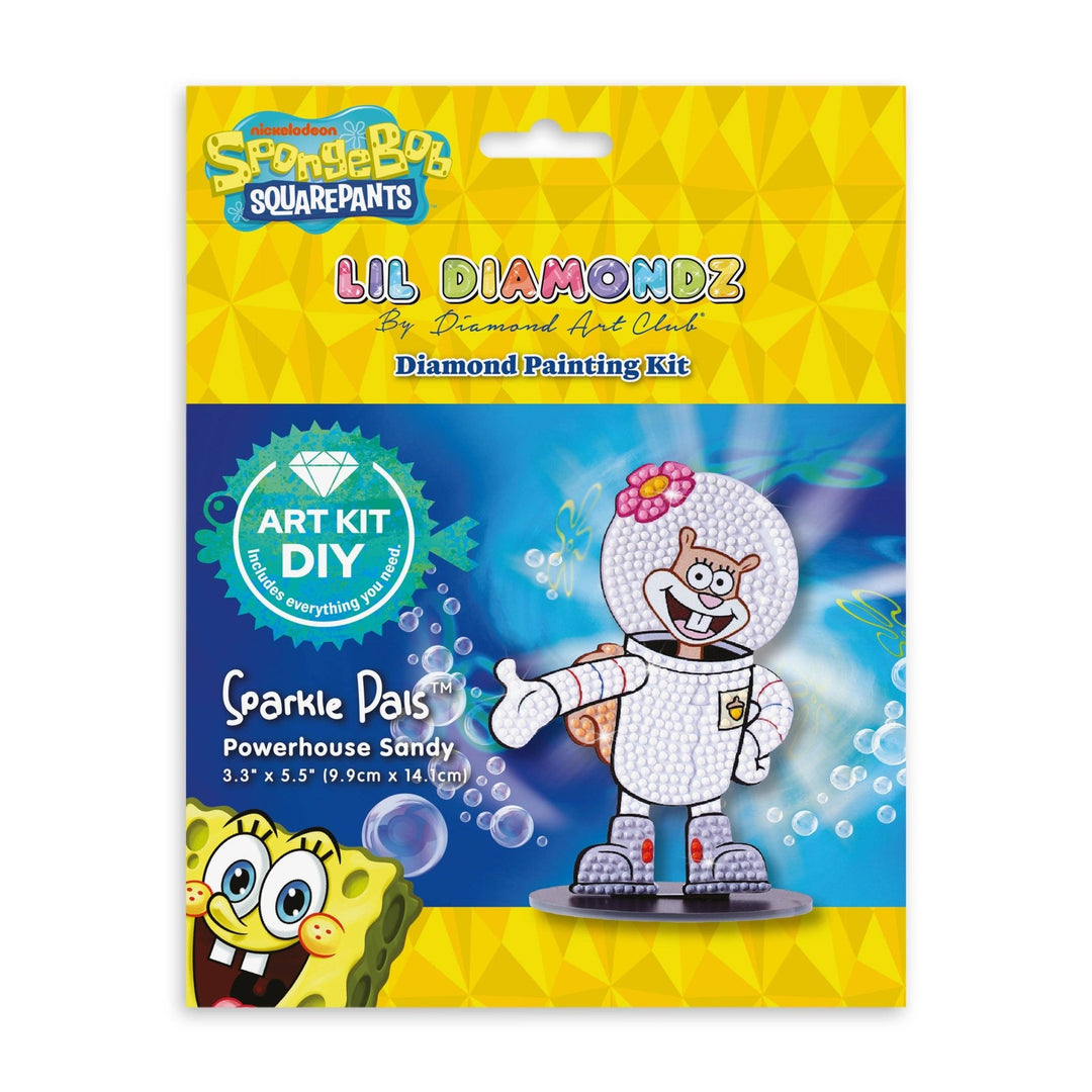 Diamond Art Club - Sparkle Pals™ - Powerhouse Sandy: Round with 9 Colors / 494 / 3.3" x 5.5" (9.9cm x 14.1cm) - Pisgah Needleworks