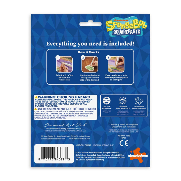 Diamond Art Club - Sparkle Pals™ - Powerhouse Sandy: Round with 9 Colors / 494 / 3.3" x 5.5" (9.9cm x 14.1cm) - Pisgah Needleworks