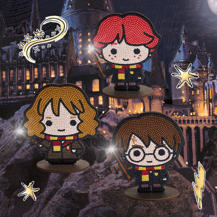 Diamond Art Club – Sparkle Pals Ron Weasley Licensed Harry Potter Diamond Painting (Round Drill, 4.8" x 5.7") - Pisgah Needleworks