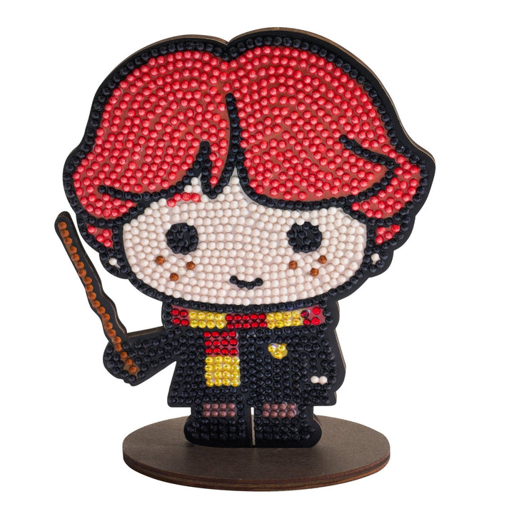 Diamond Art Club – Sparkle Pals Ron Weasley Licensed Harry Potter Diamond Painting (Round Drill, 4.8" x 5.7") - Pisgah Needleworks