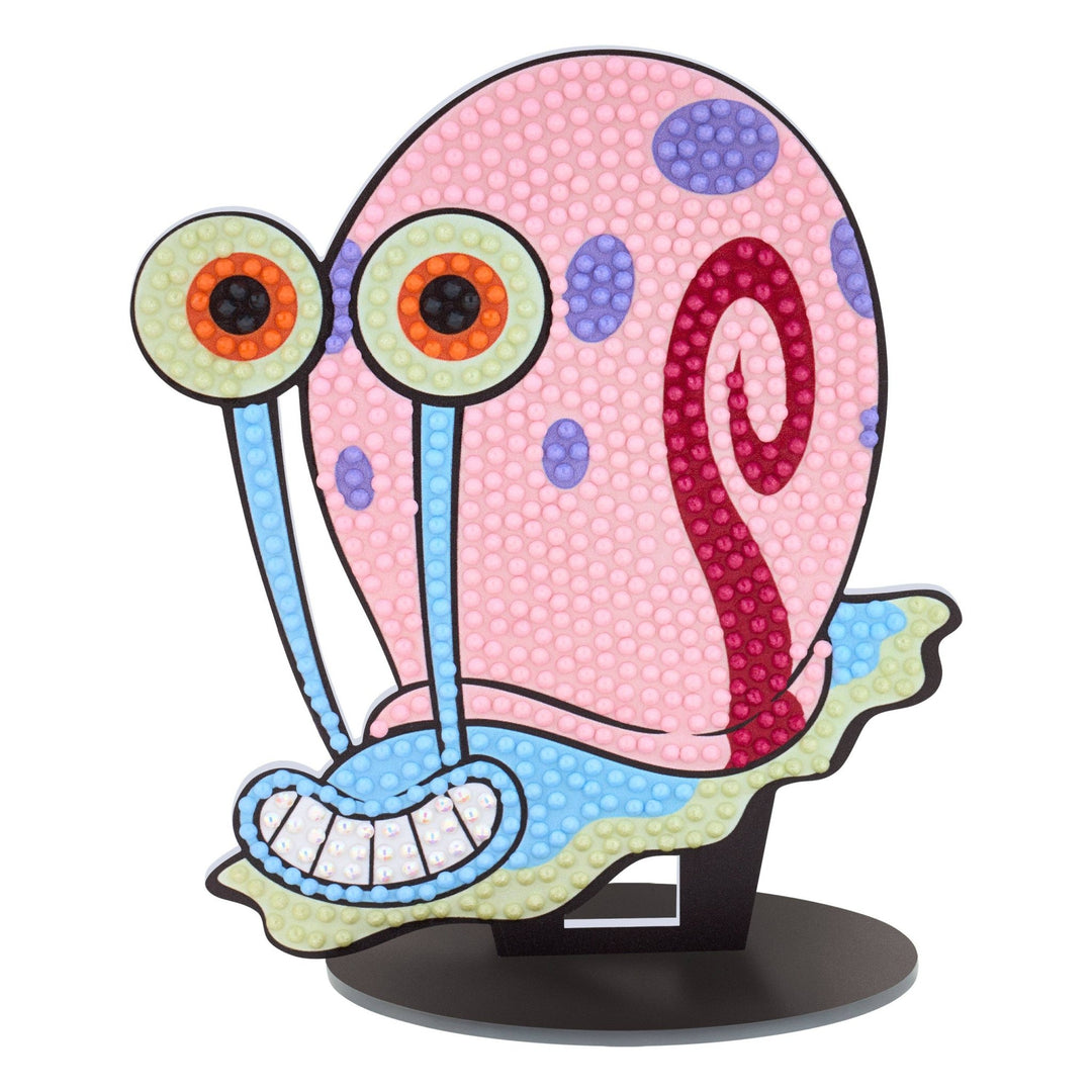 Diamond Art Club - Sparkle Pals™ - Slow Roll Gary: Round with 8 Colors Including 2 ABs and 3 Fairy Dust Diamonds / 860 / 4.7" x 5.5" (12.1cm x 14.1cm) - Pisgah Needleworks