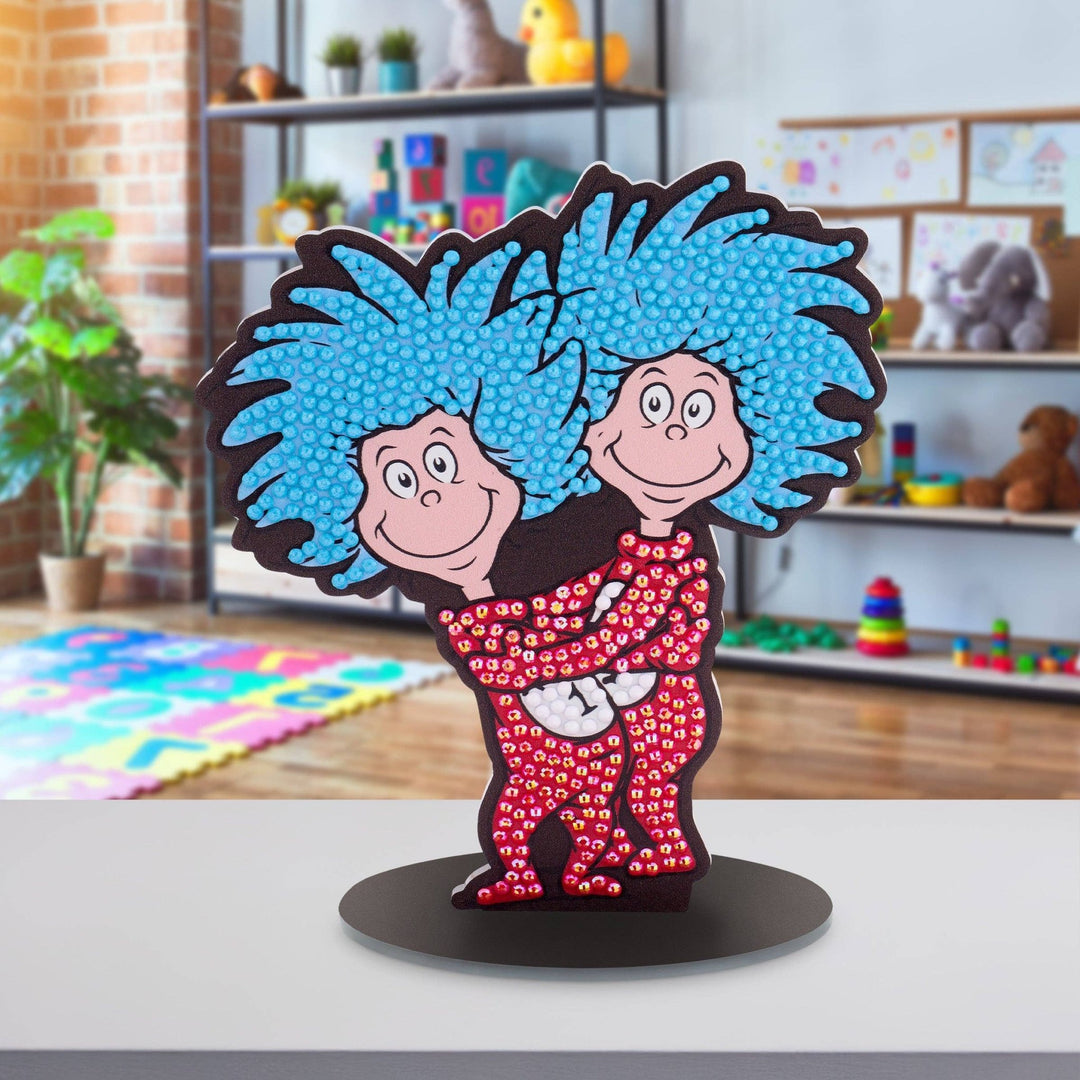 Diamond Art Club Sparkle Pals™ Thing 1 & Thing 2 Diamond Painting Kit - Pisgah Needleworks