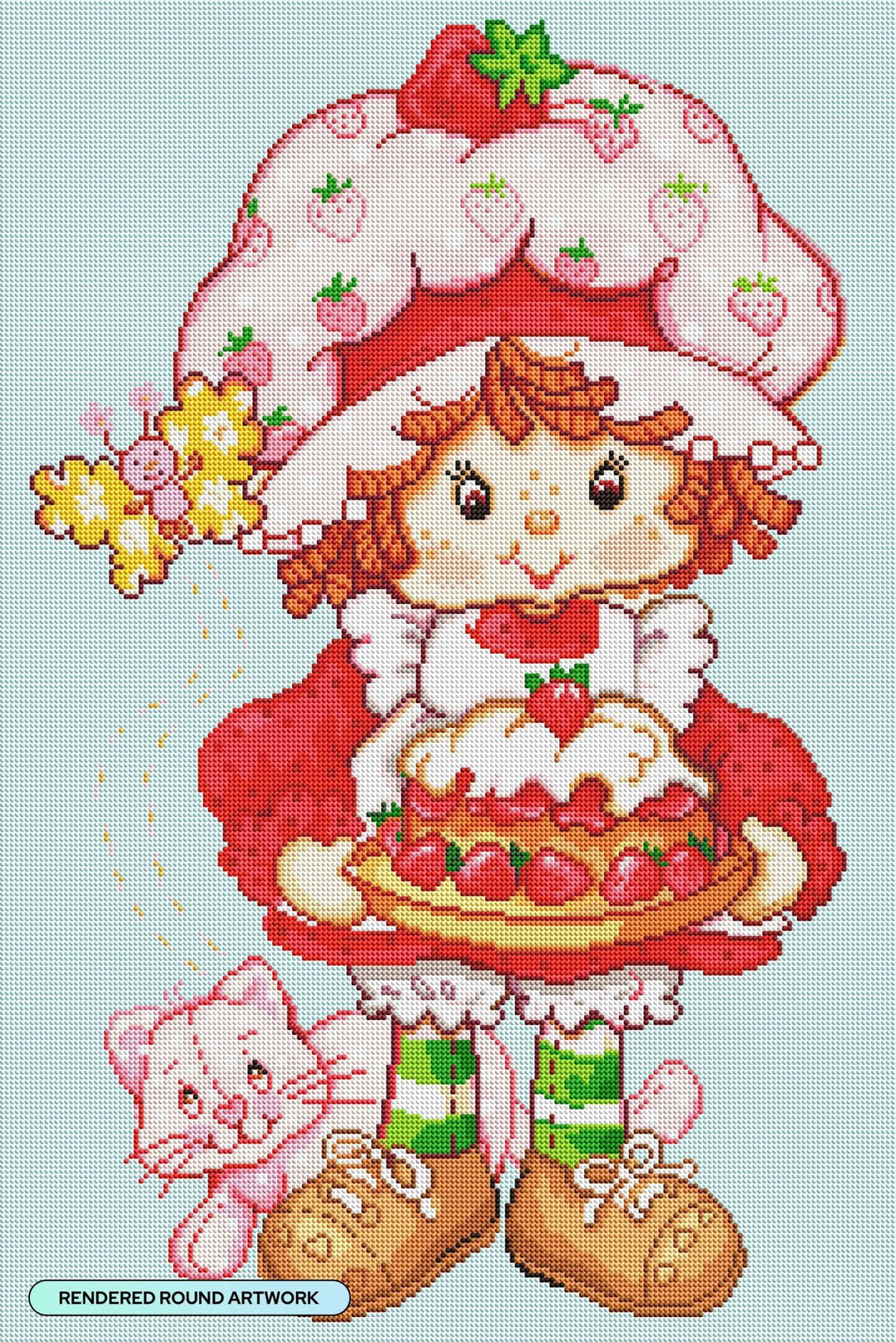 Diamond Art Club – Strawberry Shortcake and Custard - Pisgah Needleworks