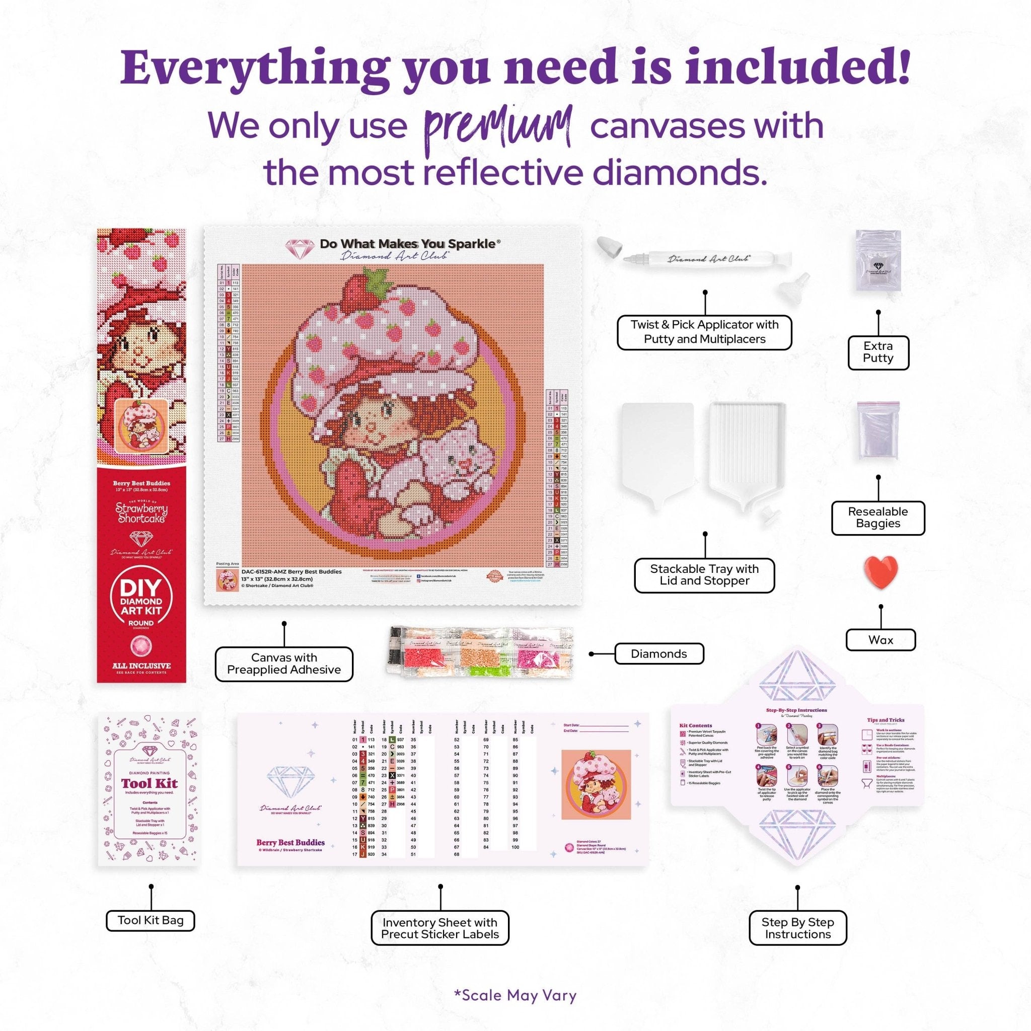Strawberry Shortcake Berry Best Buddies Diamond Art Kit – Pisgah