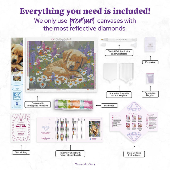 Diamond Art Club® Sweet Dreams Diamond Painting Kit – Square Drill - Pisgah Needleworks