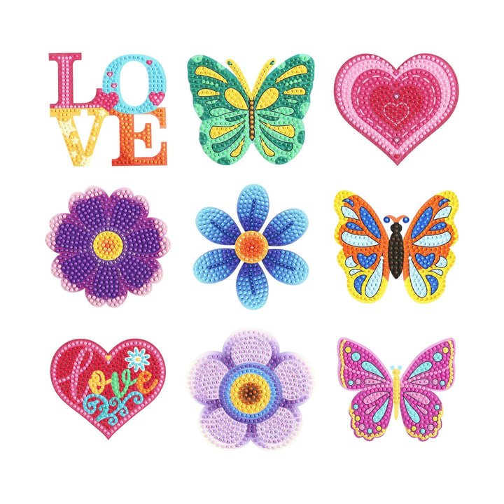 Diamond Art Club Trinket Treasures Spring Diamond Painting Kit | 9 Pieces - Pisgah Needleworks