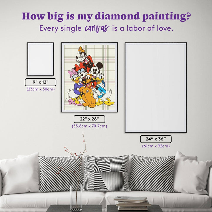 Diamond Art Club – True Pals Licensed Disney Diamond Painting (Square Drill, 22" x 28") - Pisgah Needleworks