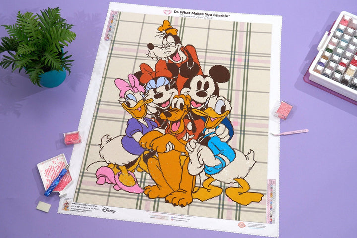 Diamond Art Club – True Pals Licensed Disney Diamond Painting (Square Drill, 22" x 28") - Pisgah Needleworks