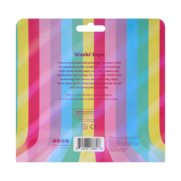 Diamond Art Club Washi Tape | 40 Mystery Rolls for Diamond Painting - Pisgah Needleworks