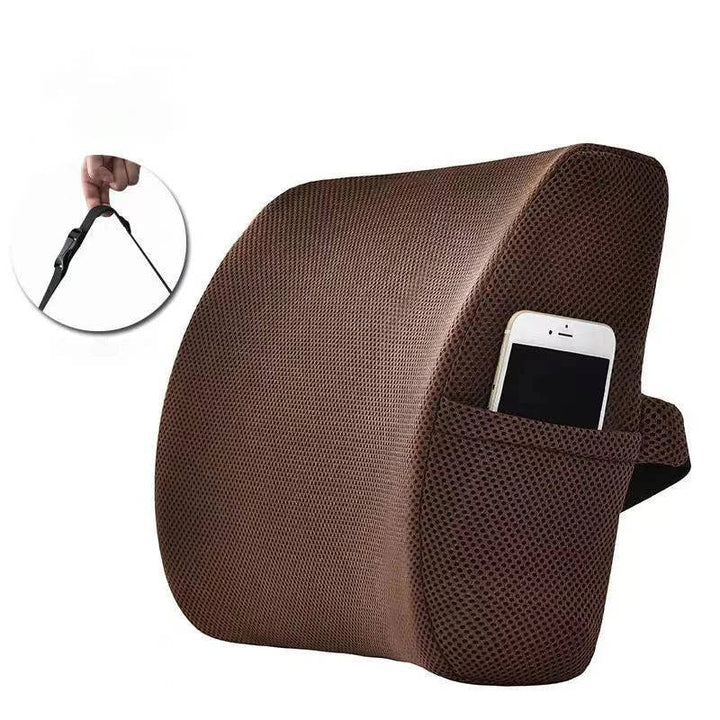 Crafteaze by Valari Lumbar Support Cushion with Pocket | Purple