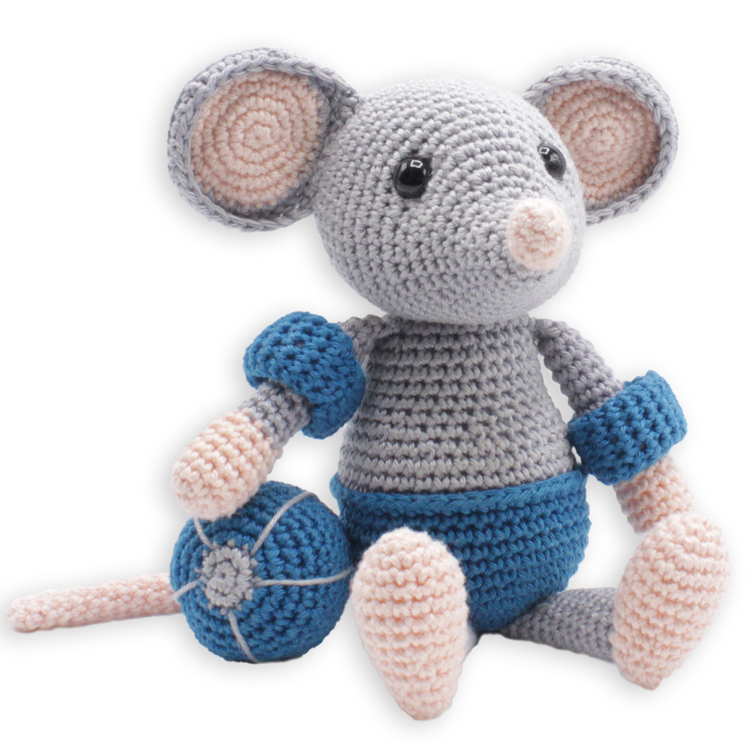 Hardicraft USA - DIY Crochet Kit - Eddy Mouse