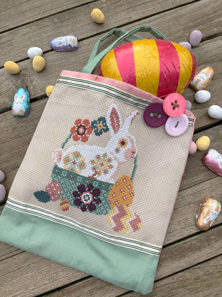 Easter Bunny Cross Stitch Pattern – Love Poppet Printed Chart - Pisgah Needleworks