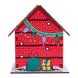 Diamond Art Club - Gem House - The Peanuts™ Holiday: Round with 13 colors including 1 AB and 4 Iridescent Diamonds and 4 Fairy Dust Diamonds / 2,965 / 5.4" x 4.9" x 3" (13.8 x 12.5 x 7.7cm) - Pisgah Needleworks